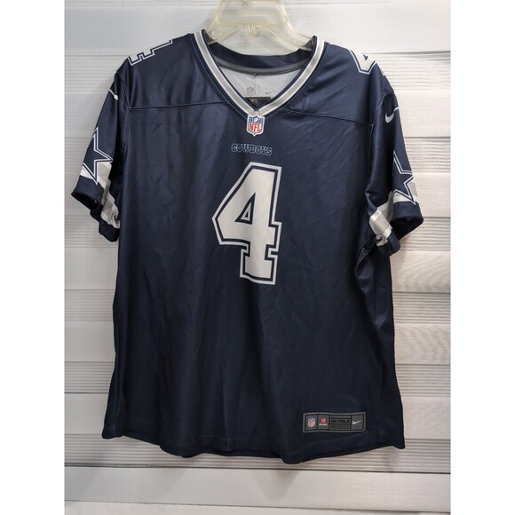 Dallas Cowboys Jersey #4 Prescott Women's XXL NFL Infield Apparel - Picture 1 of 9